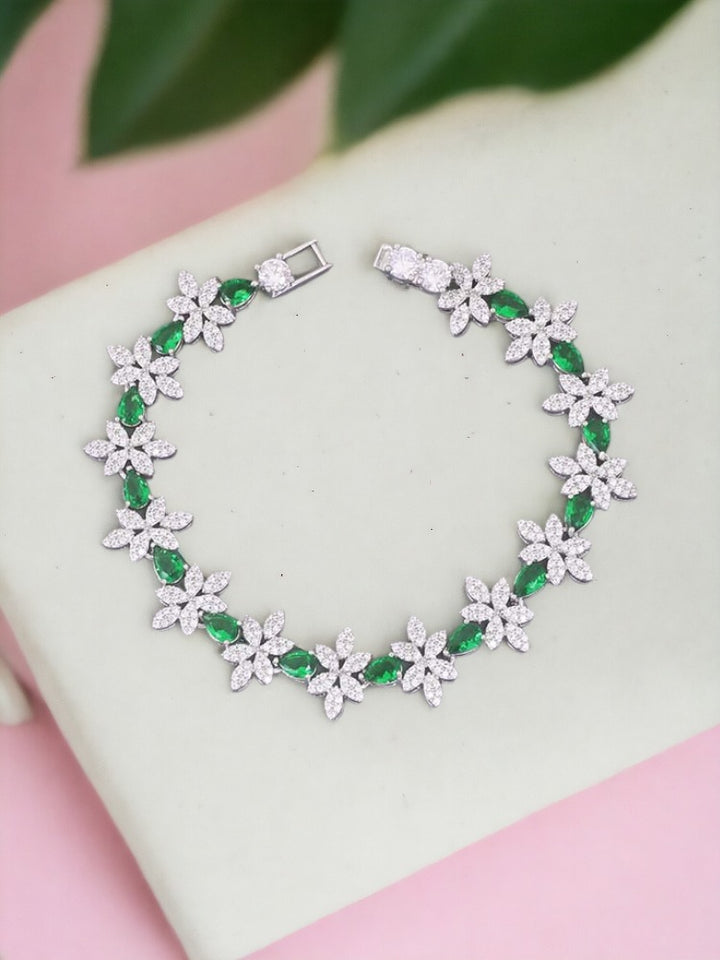 Emerald Baram Zirconia Bracelet