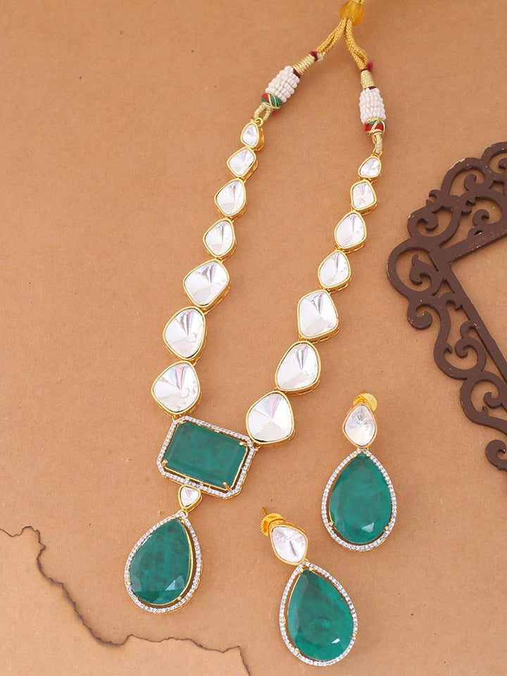 Emerald Barbie Zirconia Jewellery Set