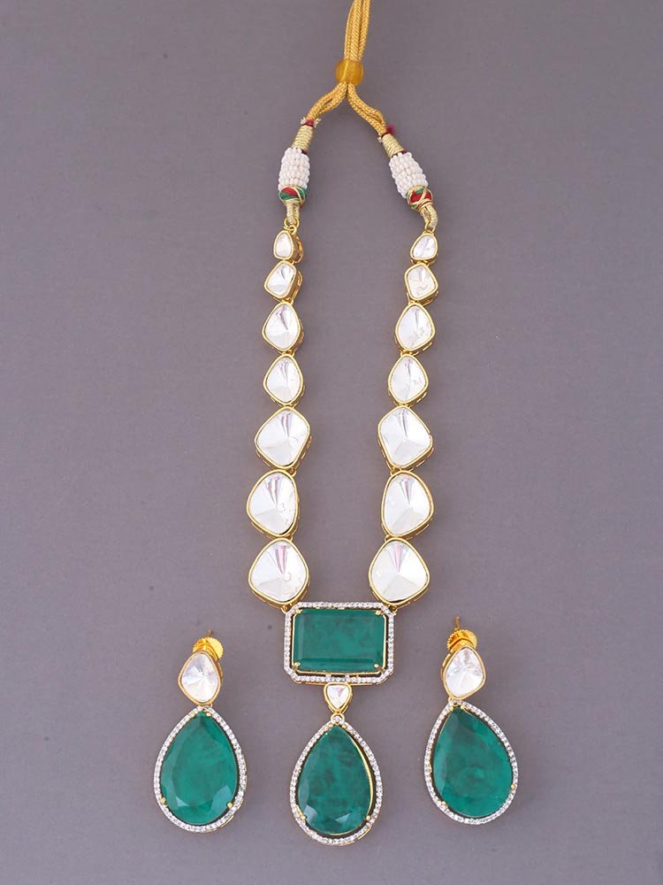 Emerald Barbie Zirconia Jewellery Set