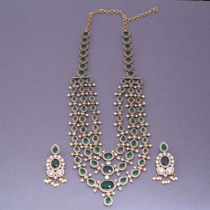 Emerald Belani Victorian Jewellery Set- New Arrival