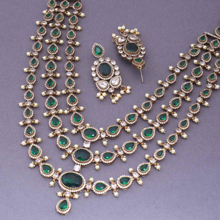 Emerald Belani Victorian Jewellery Set- New Arrival