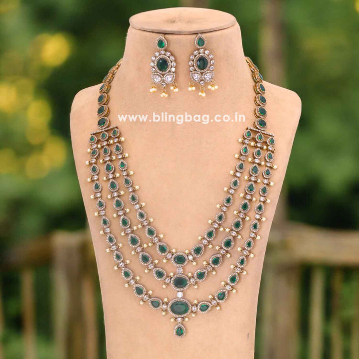 Emerald Belani Victorian Jewellery Set- New Arrival