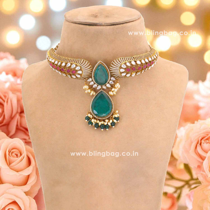 Emerald Belanova Hasli Antique Jewellery Set - New Arrival