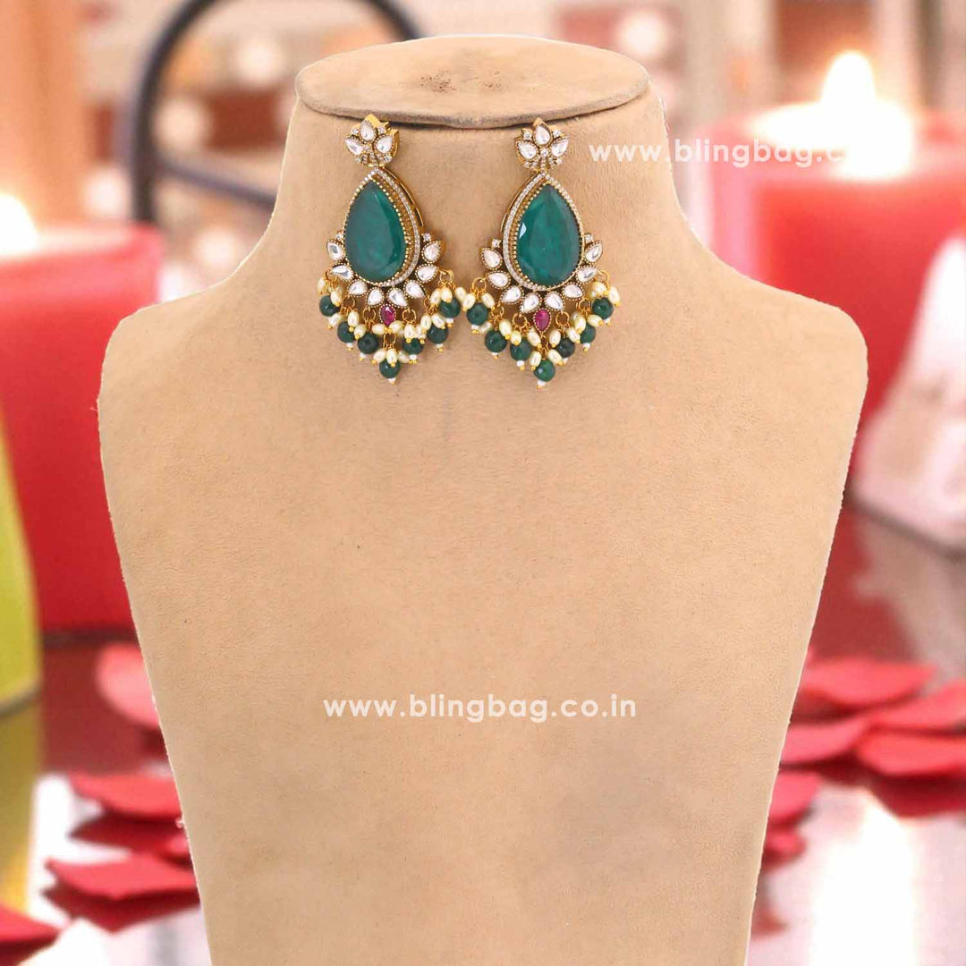 Emerald Belanova Hasli Antique Jewellery Set - New Arrival