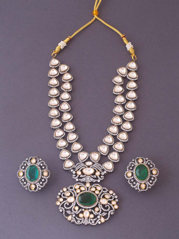 Emerald Benisha Zirconia Jewellery Set