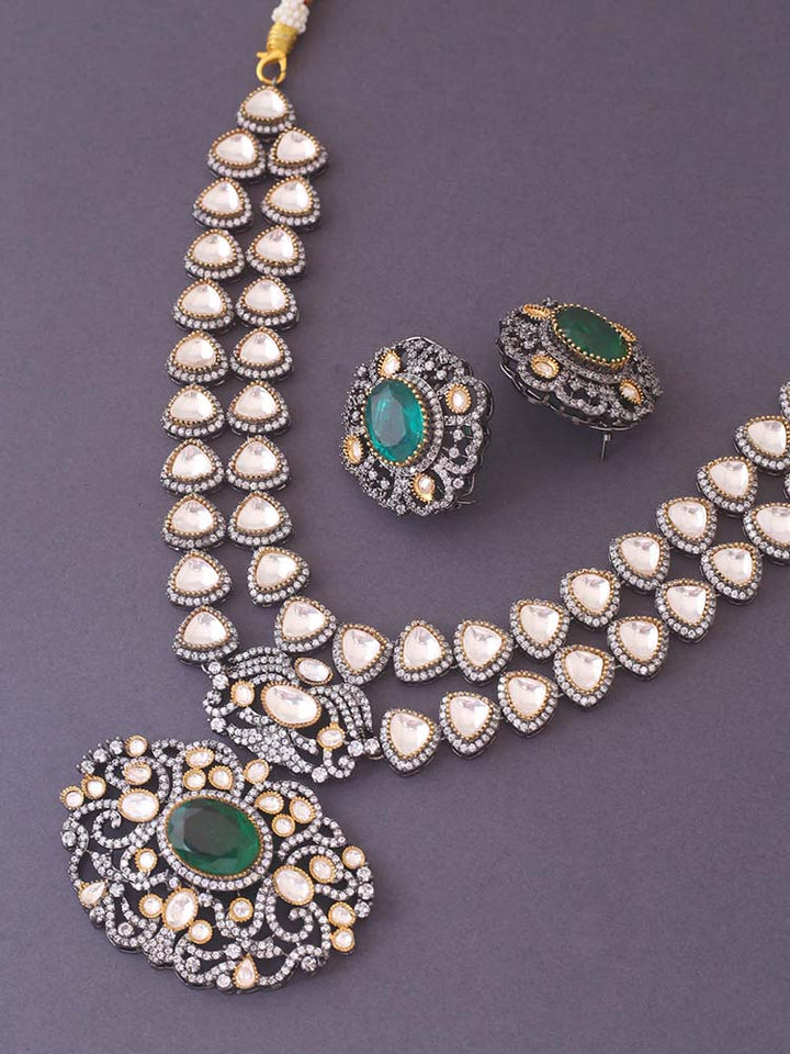 Emerald Benisha Zirconia Jewellery Set