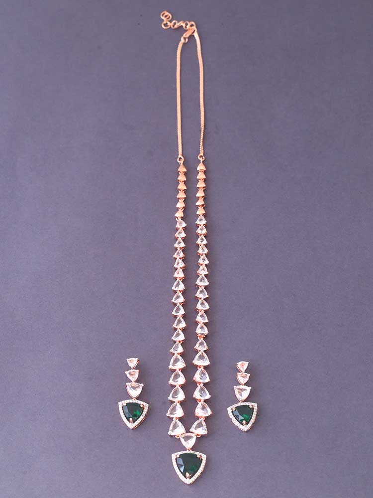 Emerald Bertina Zirconia Jewellery Set