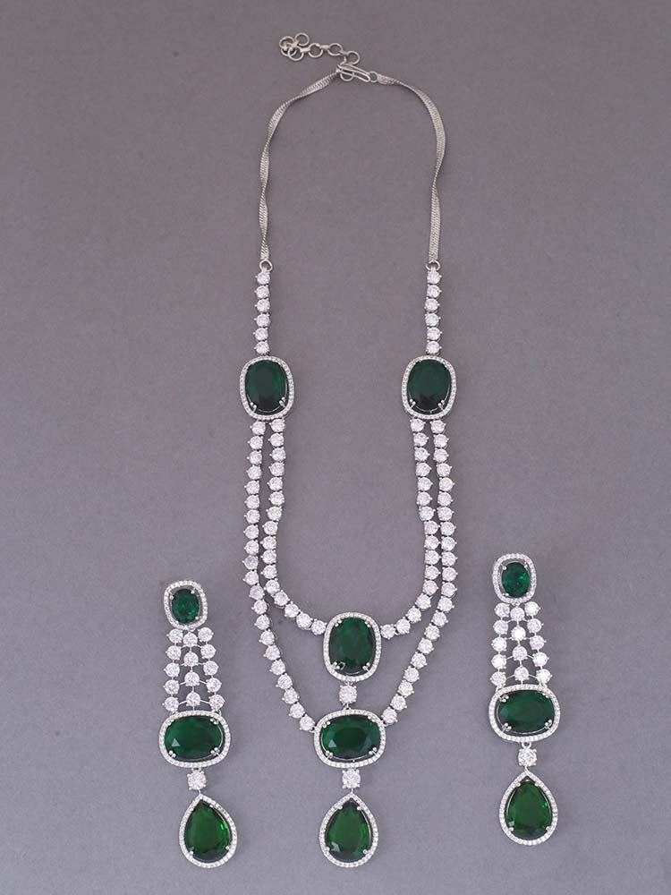 Emerald  Bethany Zirconia Jewellery Set