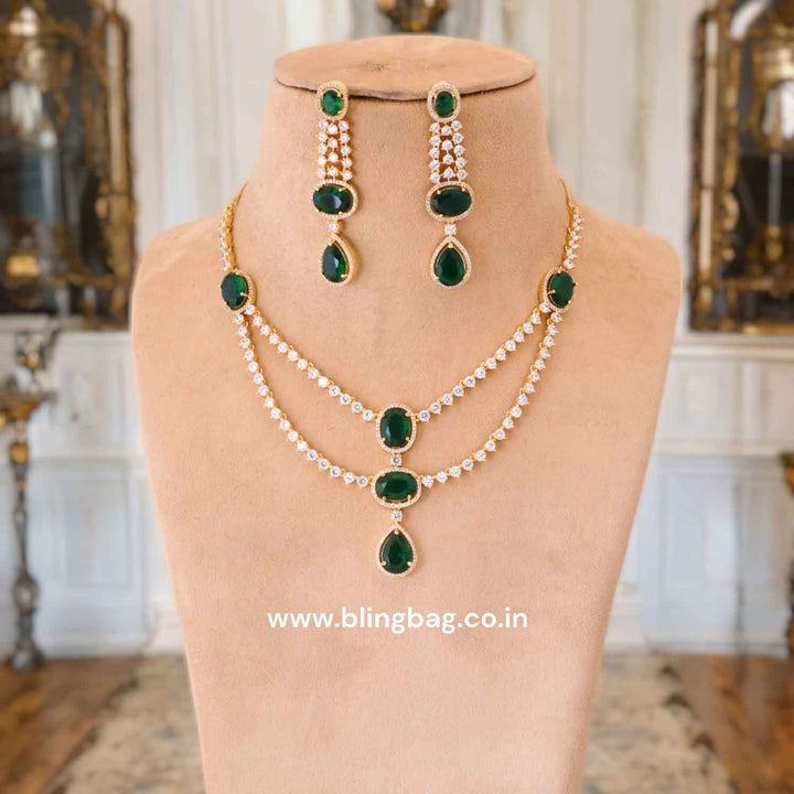 Emerald Bethany Zirconia Jewellery Set