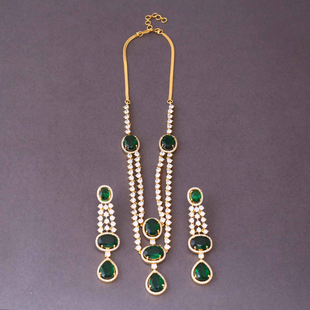 Emerald Bethany Zirconia Jewellery Set