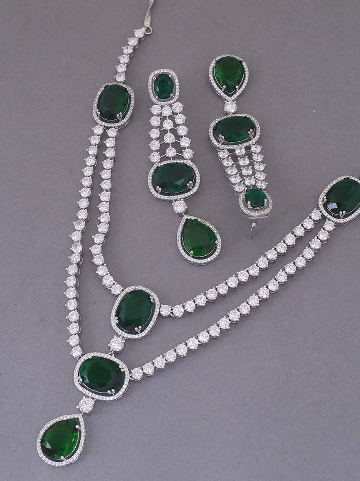 Emerald  Bethany Zirconia Jewellery Set