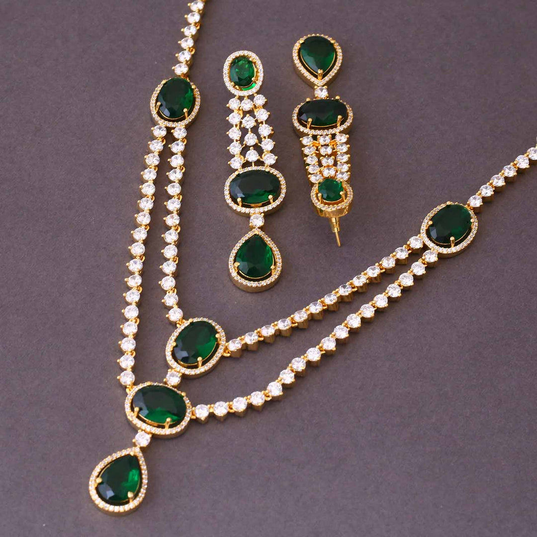 Emerald Bethany Zirconia Jewellery Set
