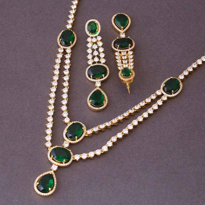 Emerald Bethany Zirconia Jewellery Set
