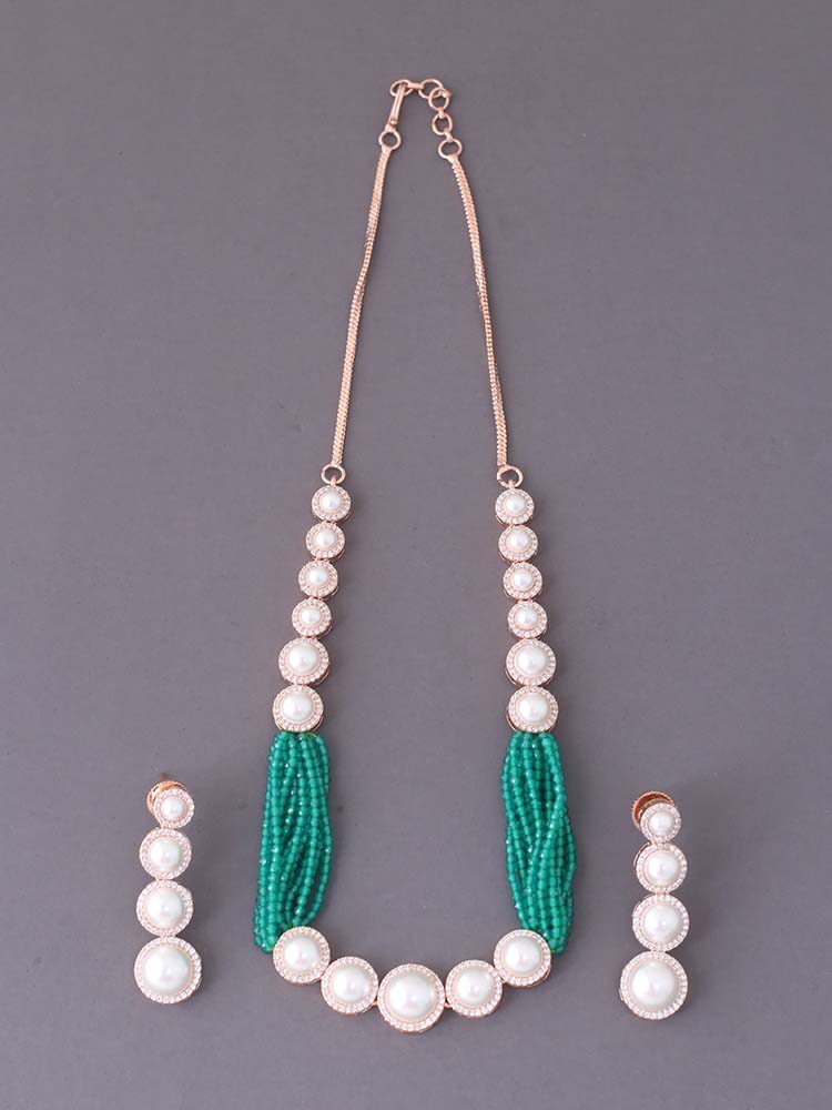 Emerald  Beulah Zirconia Jewellery Set
