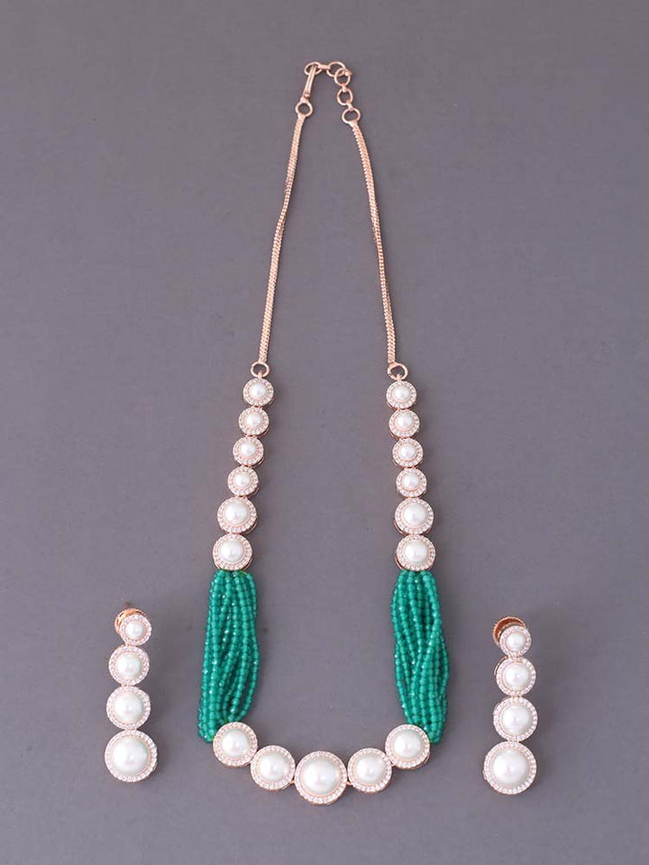 Emerald  Beulah Zirconia Jewellery Set