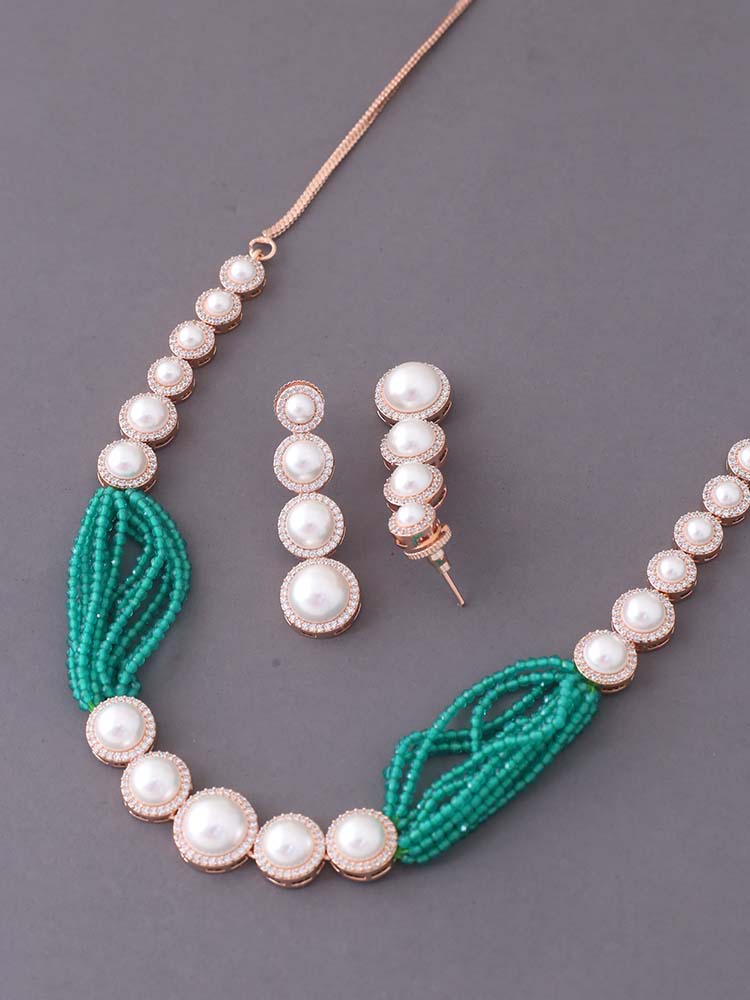 Emerald  Beulah Zirconia Jewellery Set