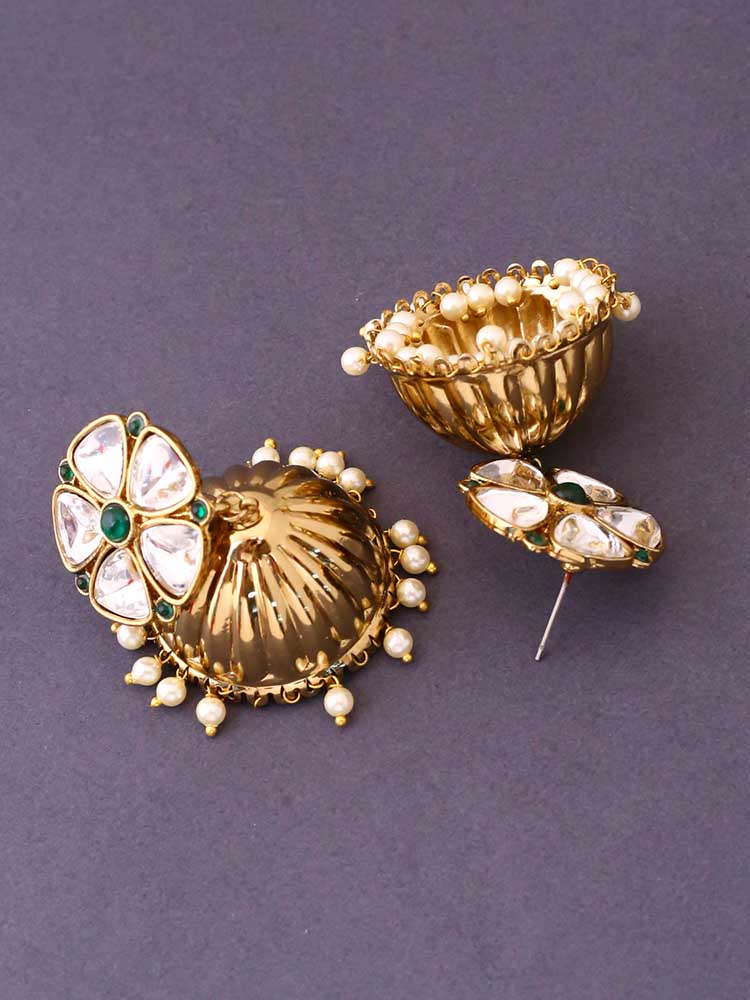 Emerald Bhagwati Jhumkis