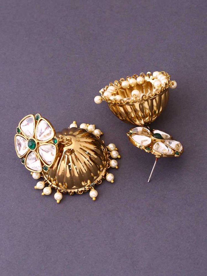 Emerald Bhagwati Jhumkis