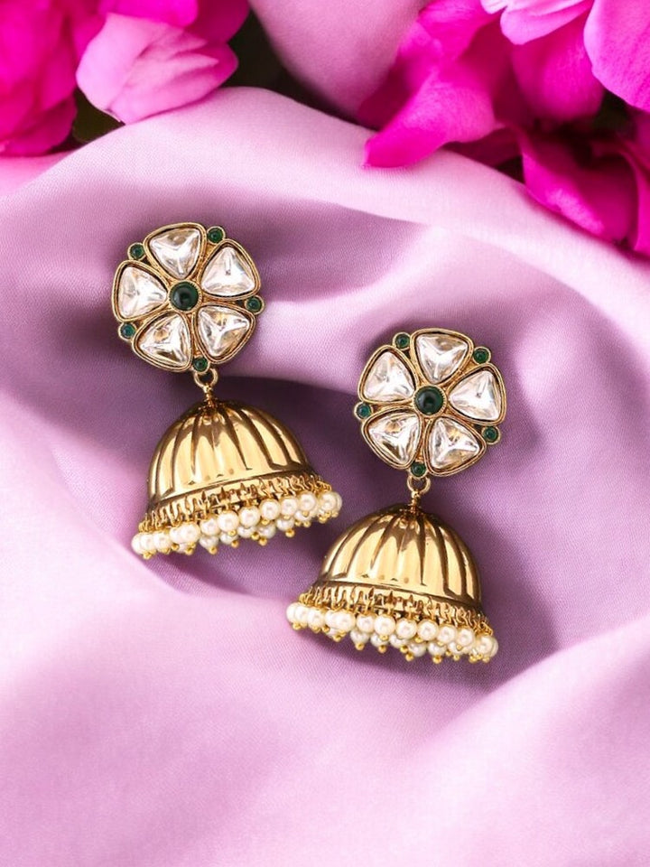 Emerald Bhagwati Jhumkis