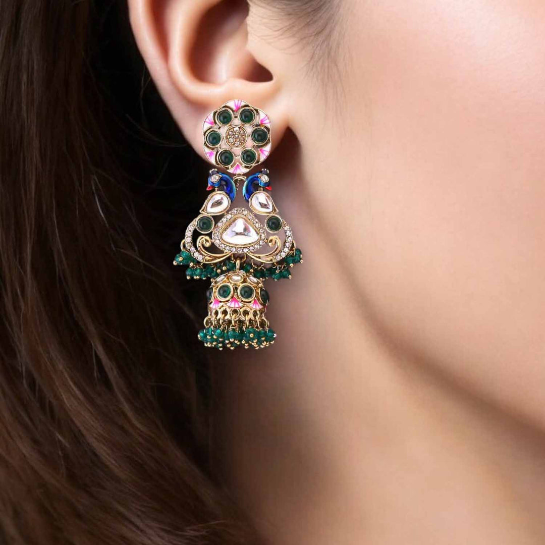 Emerald Bhagya Jhumkis