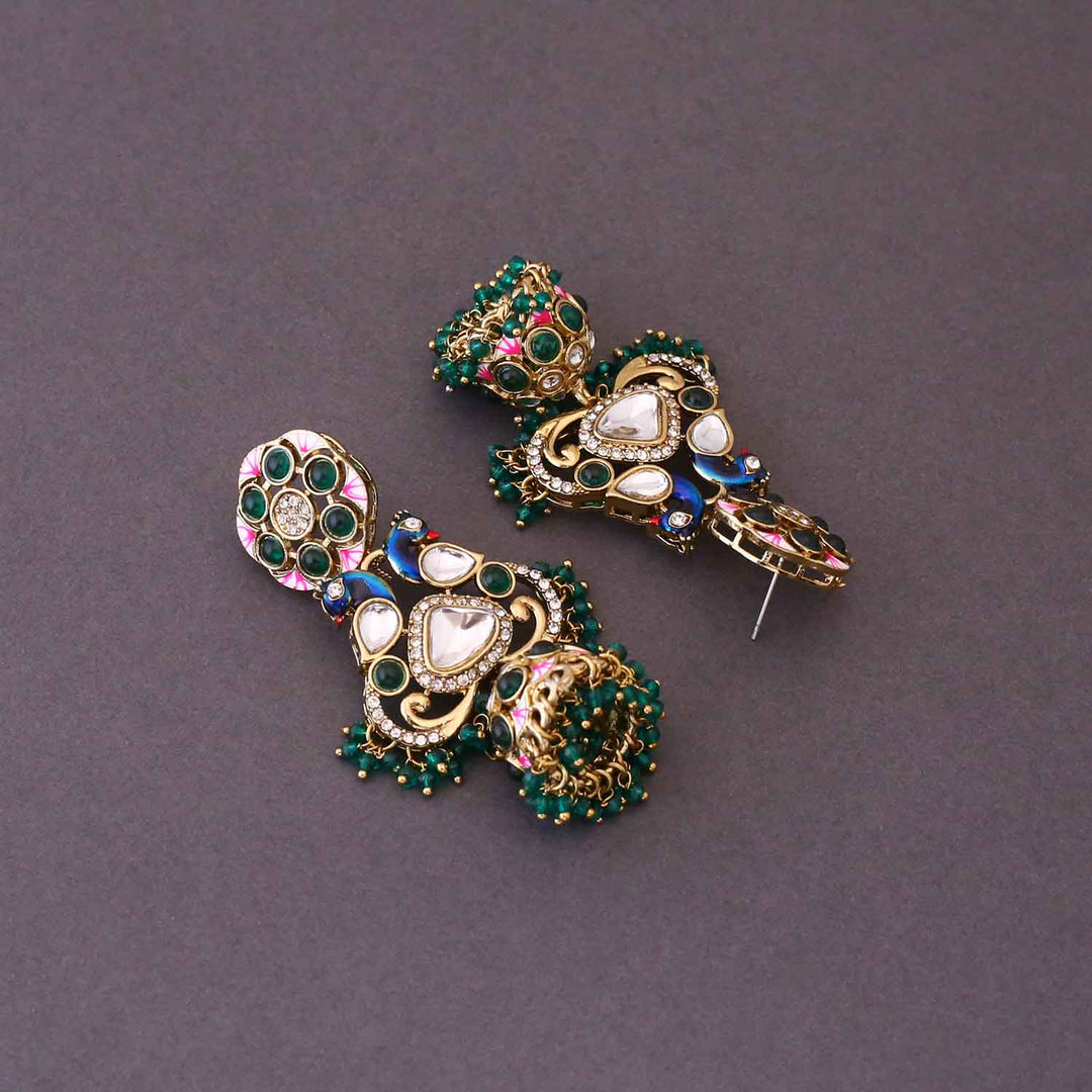 Emerald Bhagya Jhumkis