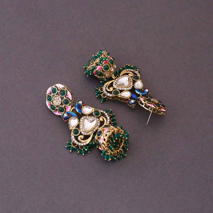 Emerald Bhagya Jhumkis