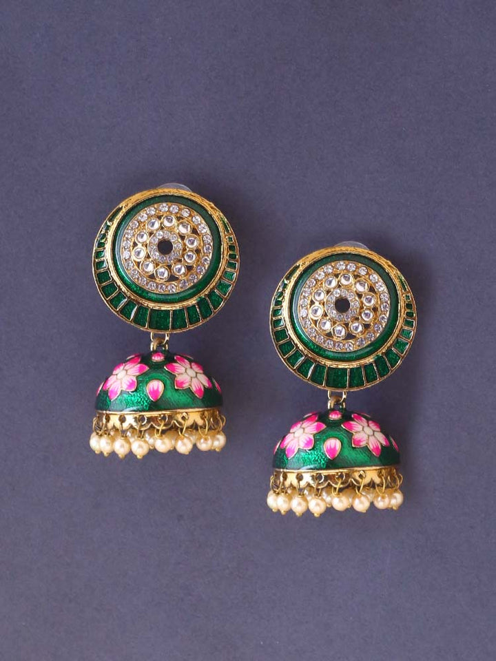 Emerald Bhoomni Jhumkis