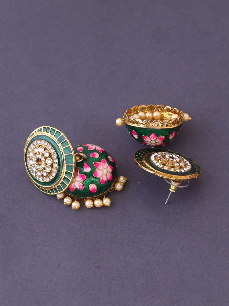 Emerald Bhoomni Jhumkis