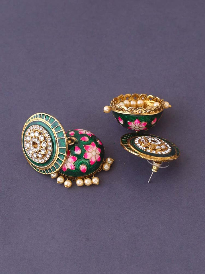 Emerald Bhoomni Jhumkis