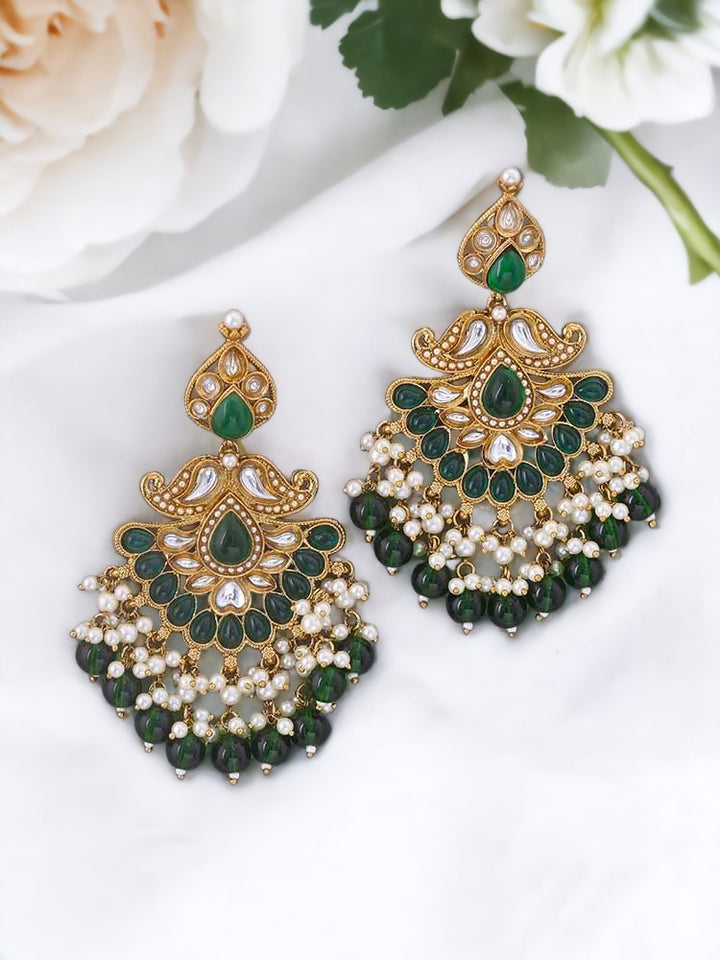 Emerald Bhumika Ethnic Danglers