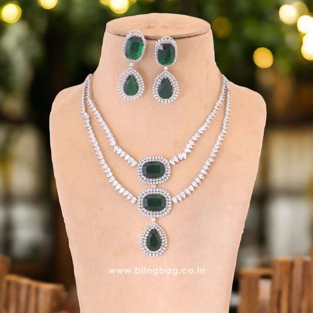 Emerald Bincy Zirconia Jewellery Set