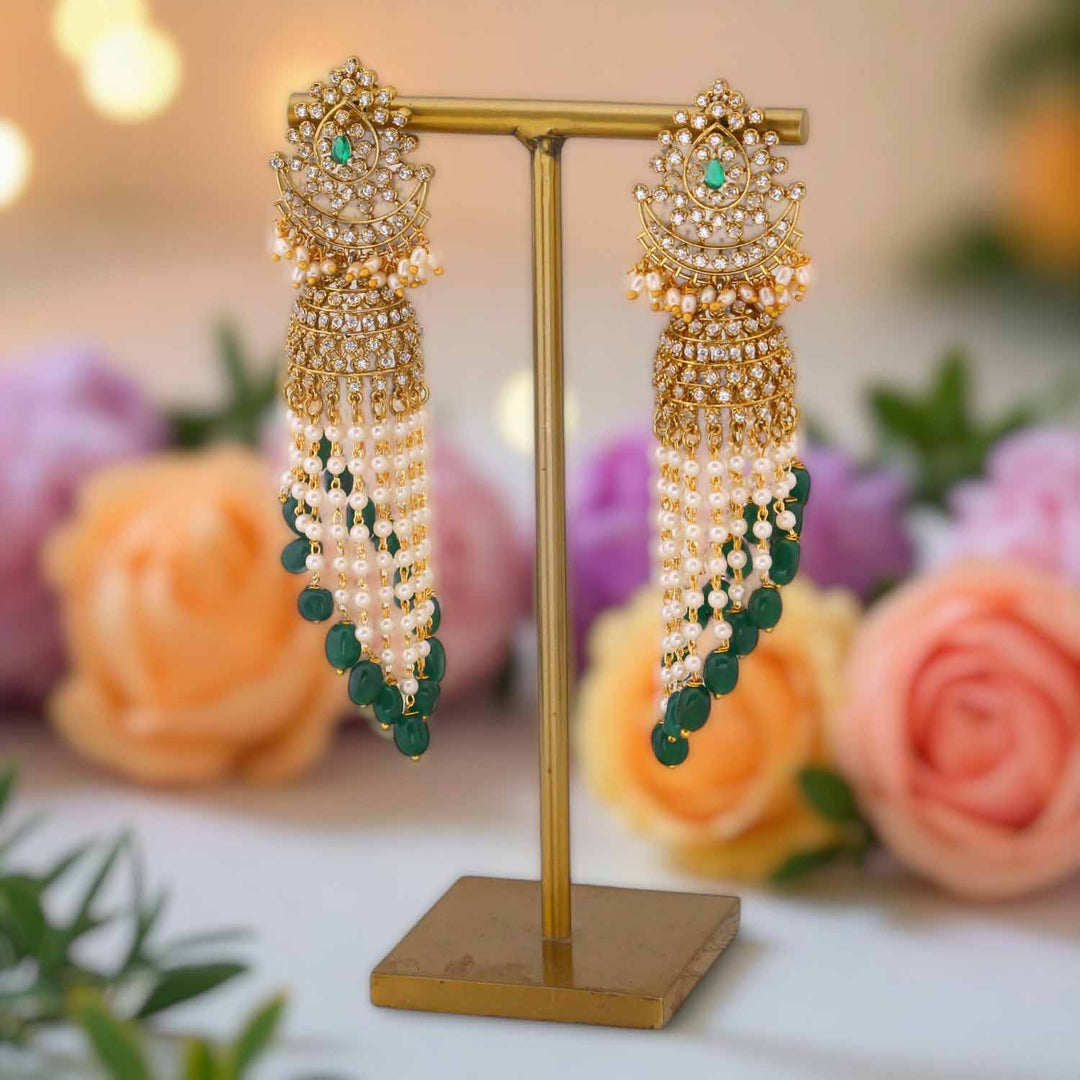Emerald Bithir Victorian Jhumkis