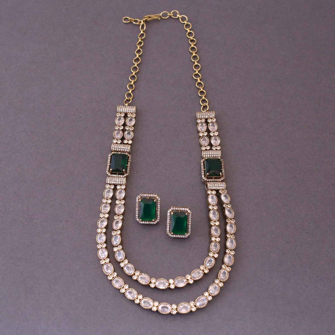 Emerald Blisse Victorian Jewellery Set - New Arrival