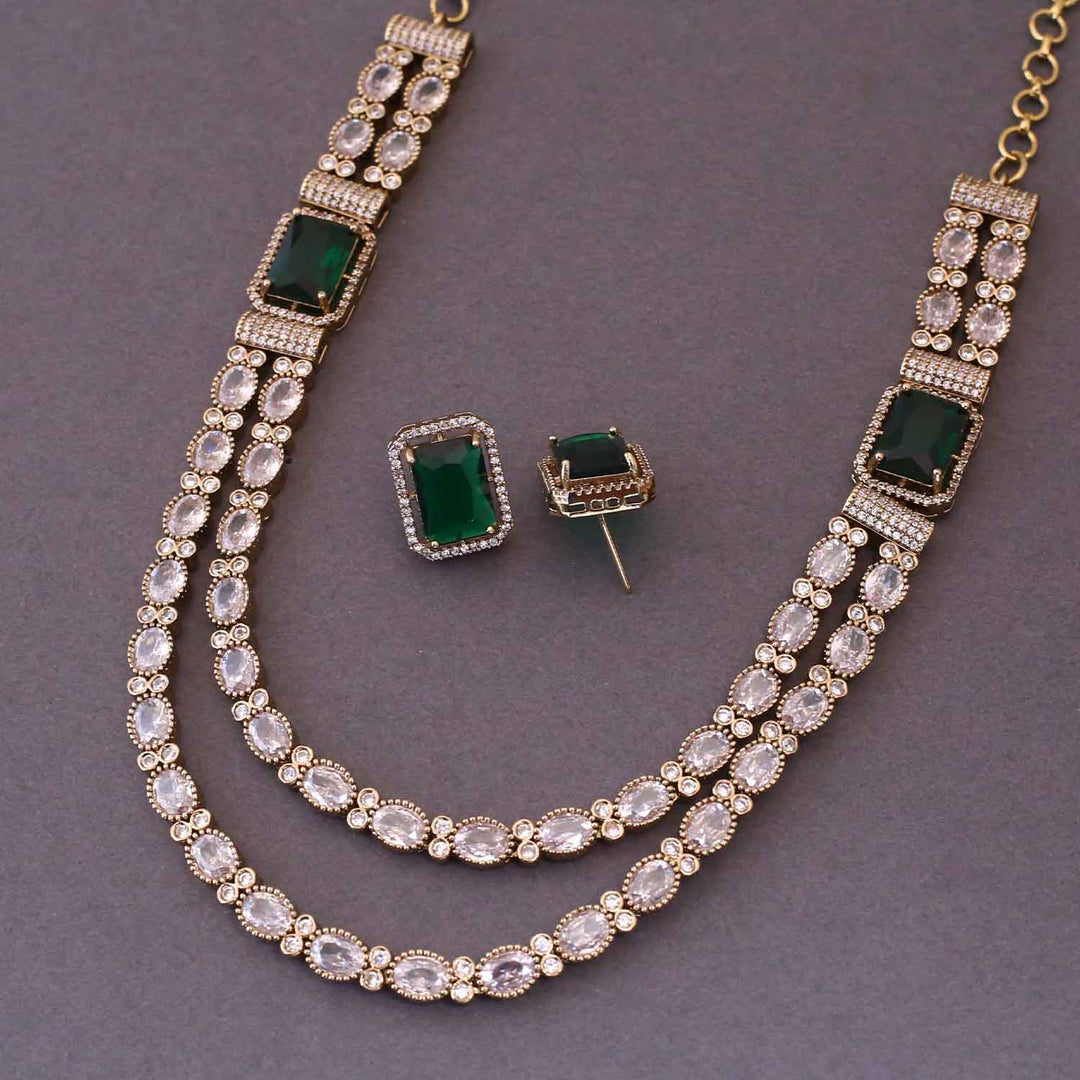 Emerald Blisse Victorian Jewellery Set - New Arrival