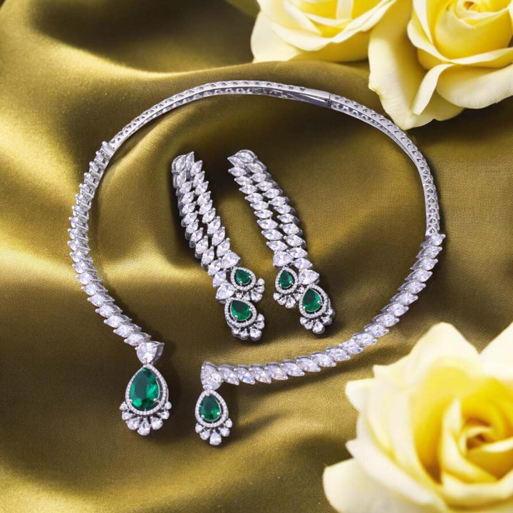 Emerald Brandy Hasli Zirconia Jewellery Set