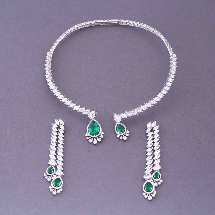 Emerald Brandy Hasli Zirconia Jewellery Set
