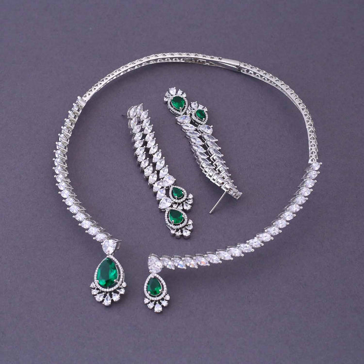 Emerald Brandy Hasli Zirconia Jewellery Set