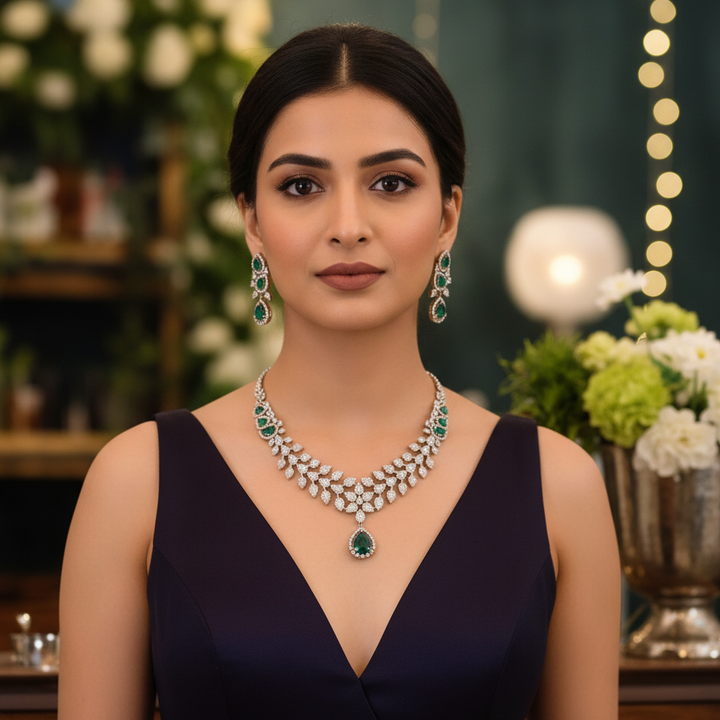 Emerald Branka Victorian Jewellery Set - New Arrival