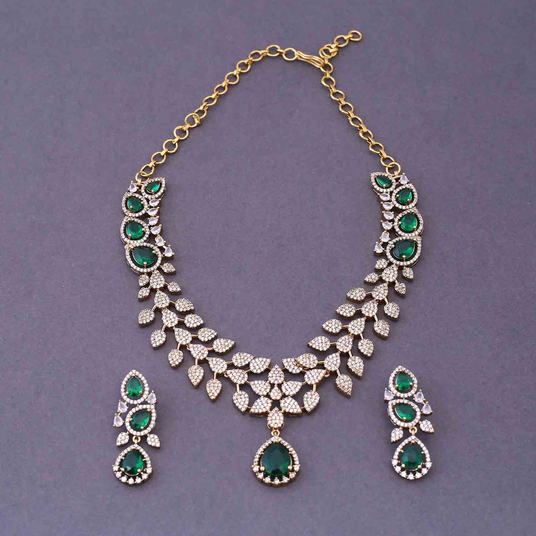 Emerald Branka Victorian Jewellery Set - New Arrival