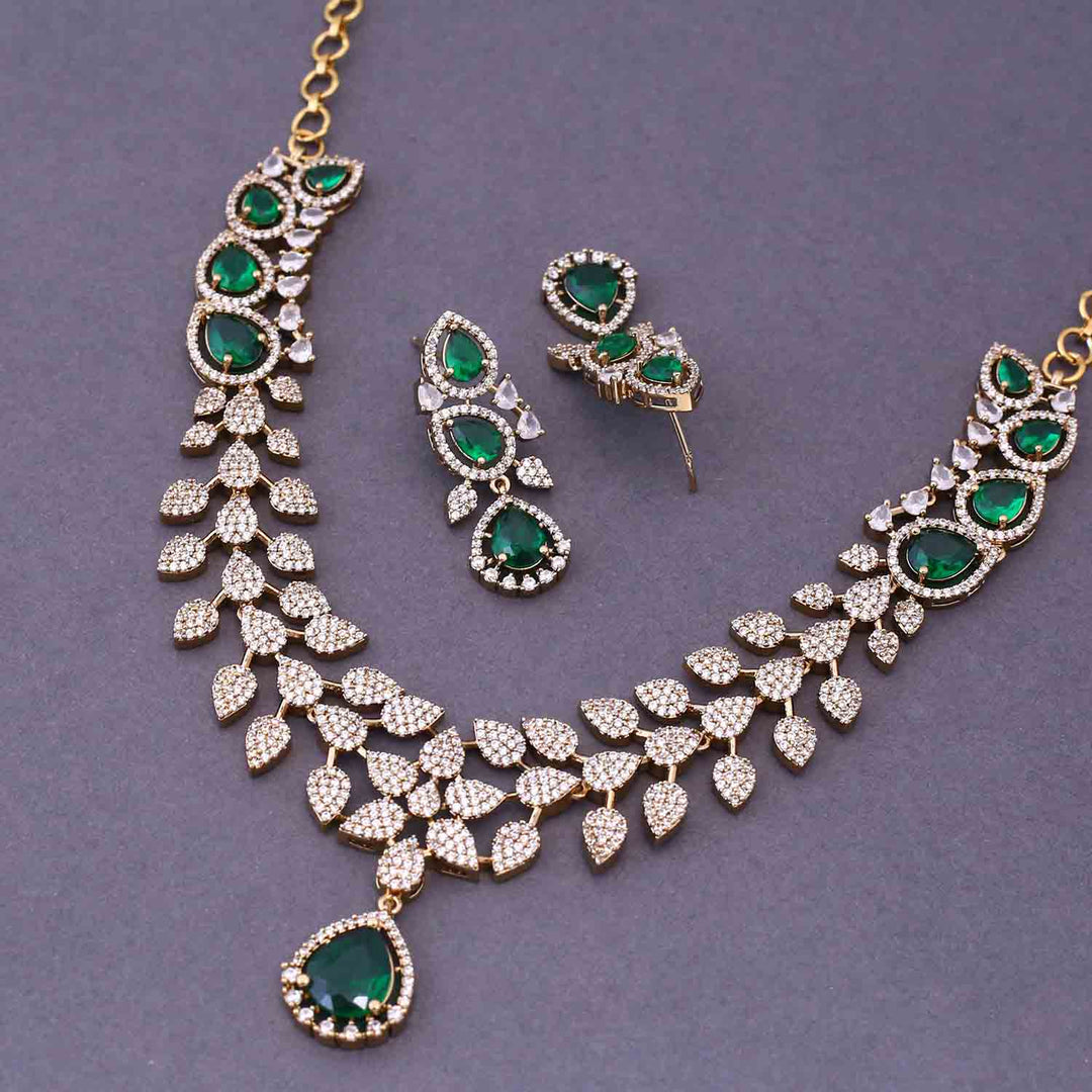Emerald Branka Victorian Jewellery Set - New Arrival
