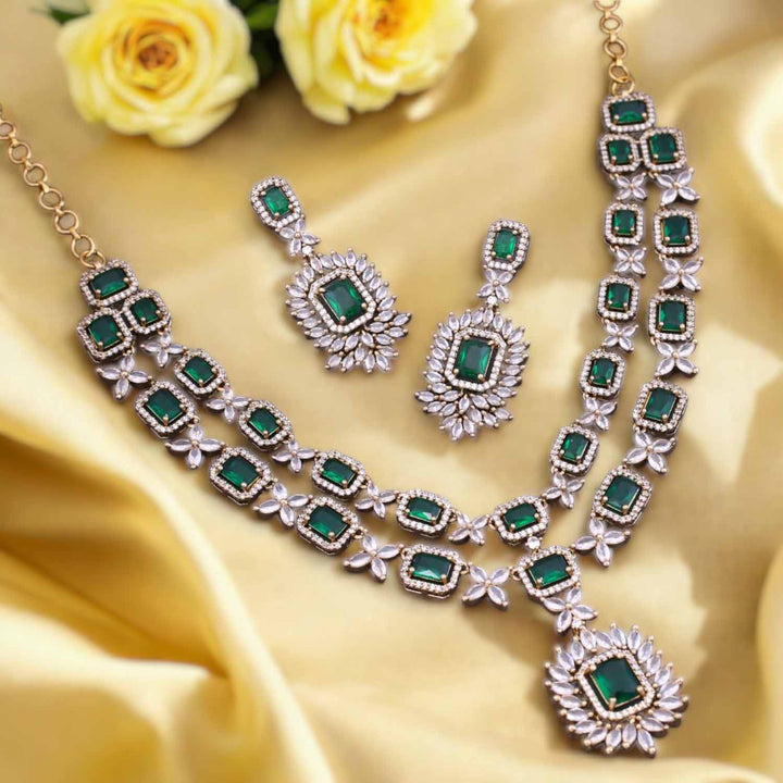 Emerald Brina Victorian Jewellery Set - New Arrival