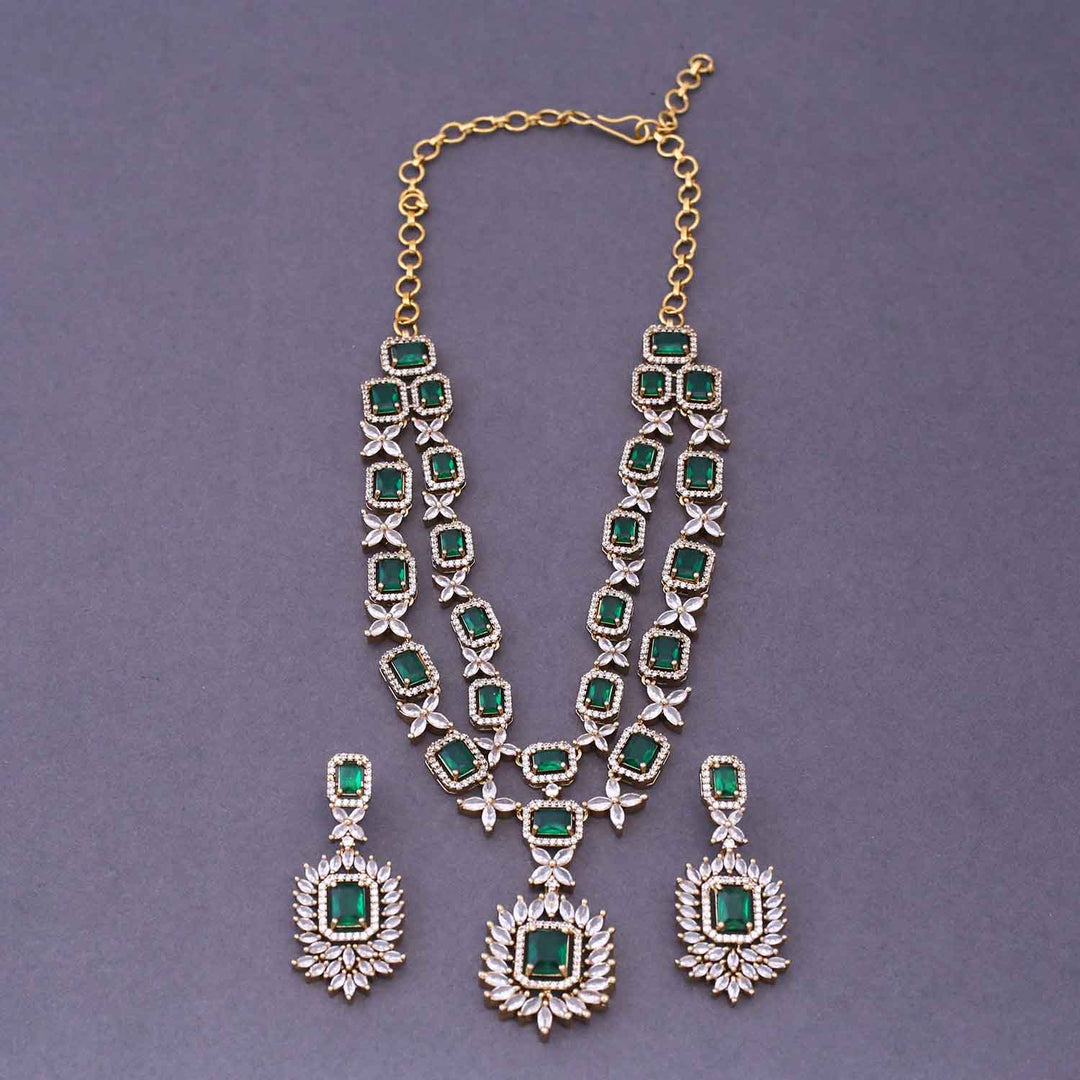 Emerald Brina Victorian Jewellery Set - New Arrival