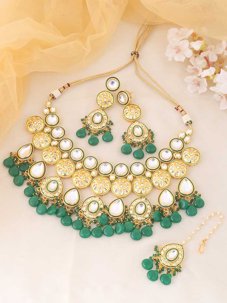 Emerald Bushra Jewellery Set