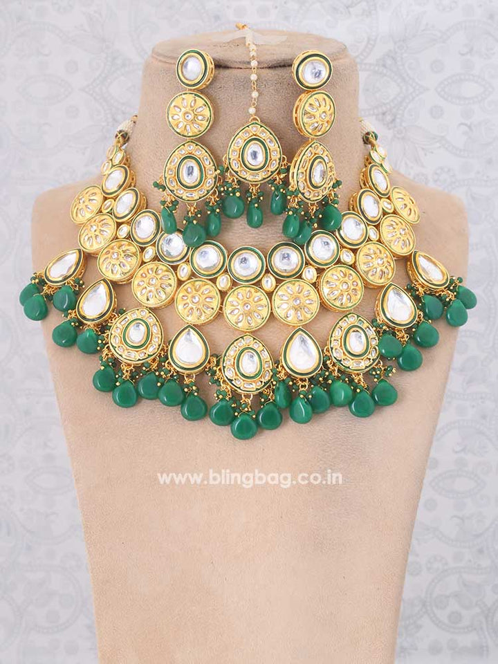 Emerald Bushra Jewellery Set
