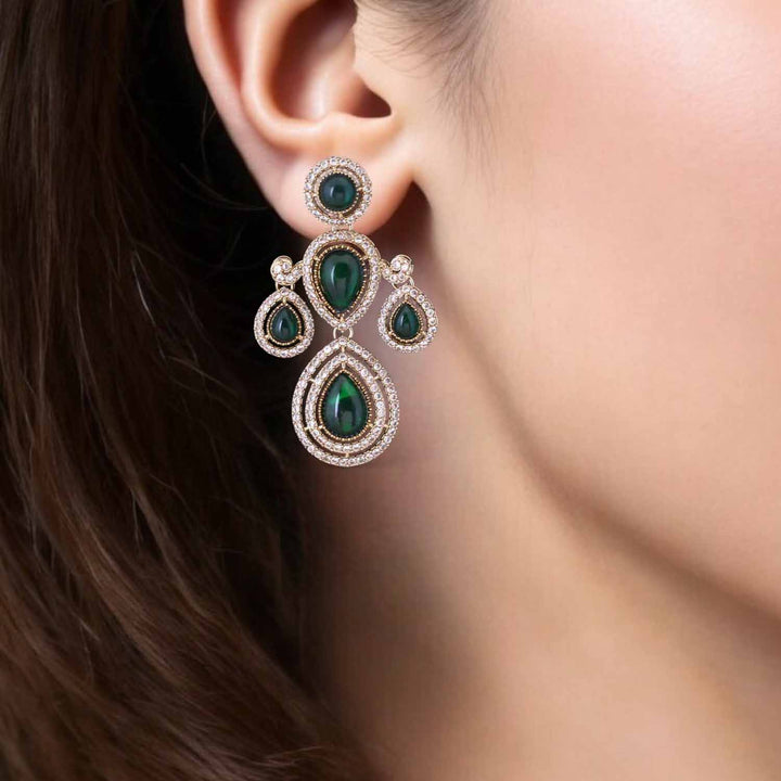 Emerald Buthaina Danglers