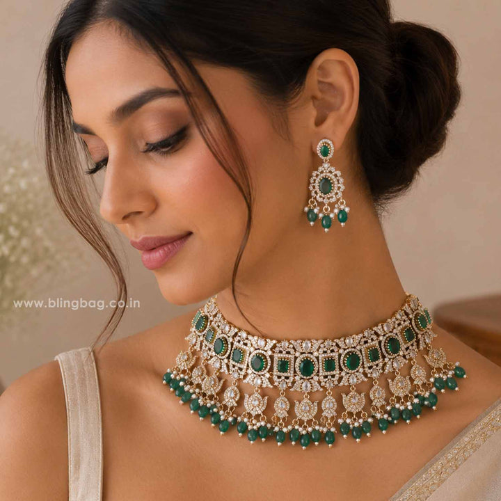 Emerald Calindra Victorian Jewellery Set - New Arrival