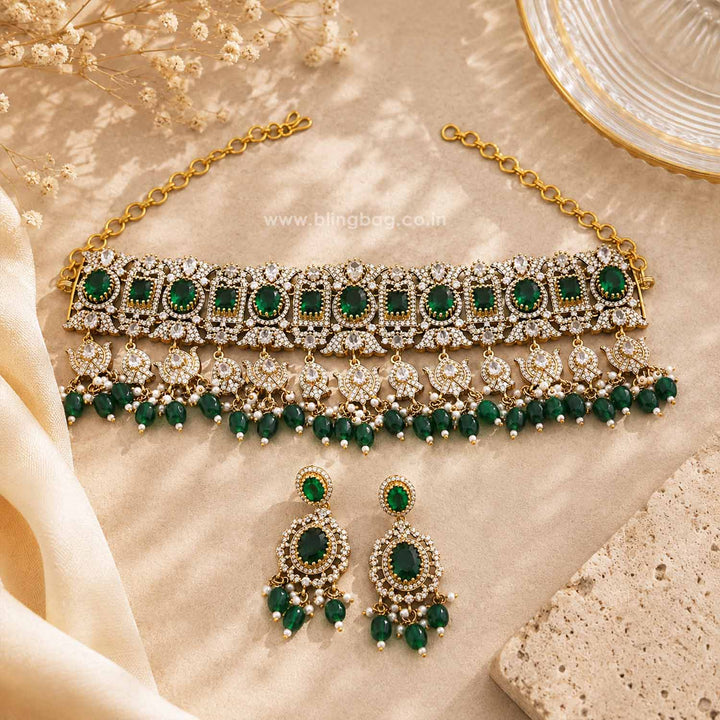 Emerald Calindra Victorian Jewellery Set - New Arrival