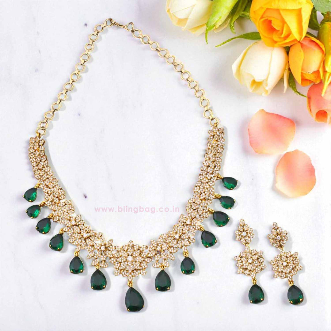 Emerald Caliora Victorian Jewellery Set - New Arrival