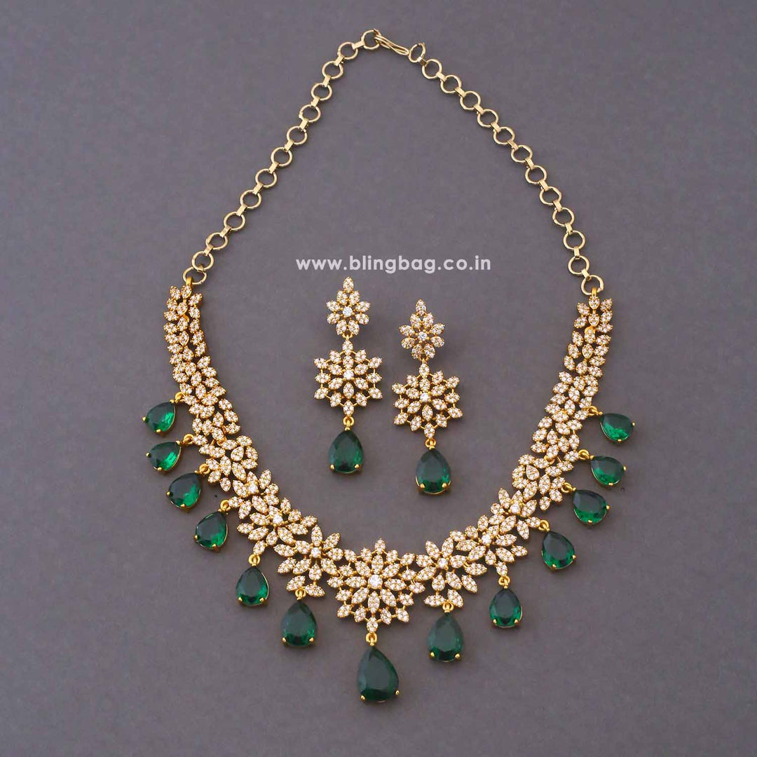 Emerald Caliora Victorian Jewellery Set - New Arrival