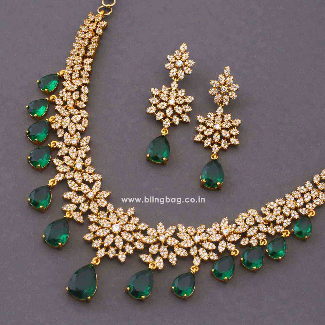 Emerald Caliora Victorian Jewellery Set - New Arrival